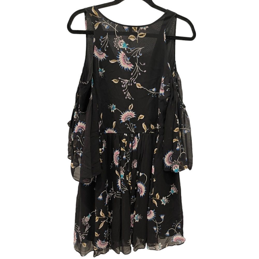 Rebecca Minkoff Robbie Cold Shoulder Floral Mini Dress.Size M - Picture 6 of 16